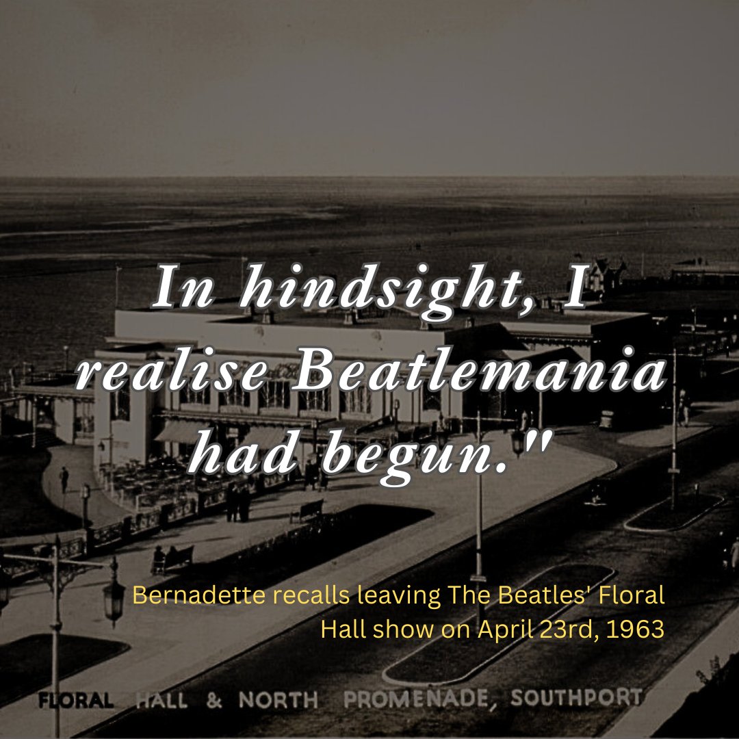 BirthBeatles's tweet photo. IT WAS 60 YEARS AGO TODAY! Bernadette, girlfriend of George Harrison, experienced the beginnings of Beatlemania firsthand on this day in 1963. 

Read more about this and other personal recollections in 'The Birth of the Beatles Story' book available on Amazon. #Beatlemania https://t.co/pnZB6kFzqy
