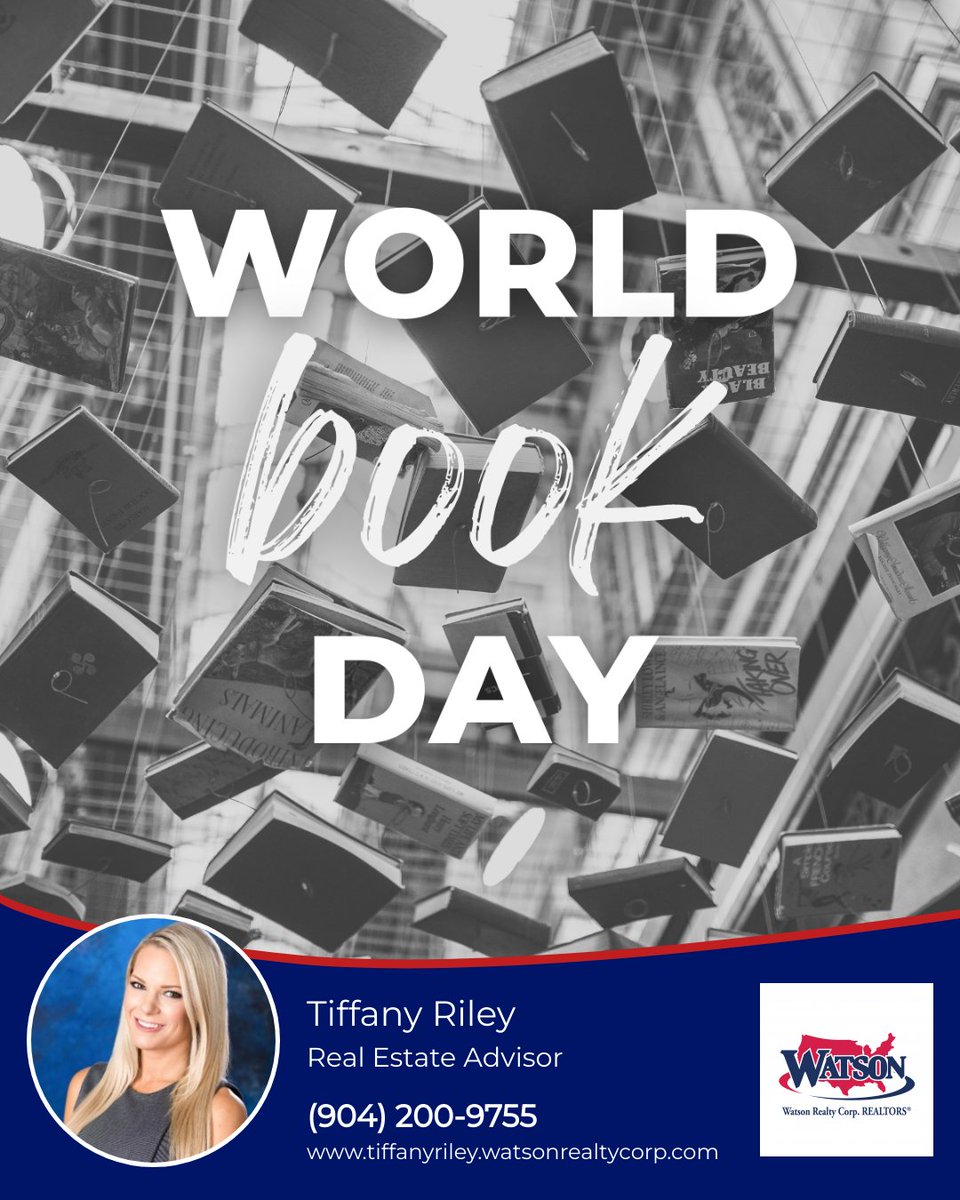 TiffanySelby07's tweet photo. Today is World Book Day! ๐ What's the last book you read that you couldn't put down?
#worldbookday #books #bookworm #bookstore #reading #novels #watsonrealtycorp #homesbytiffany #jacksonville #florida #realestate #realestateadvisor #listingagent #buyersagent #investment https://t.co/zfHQzbCy6C