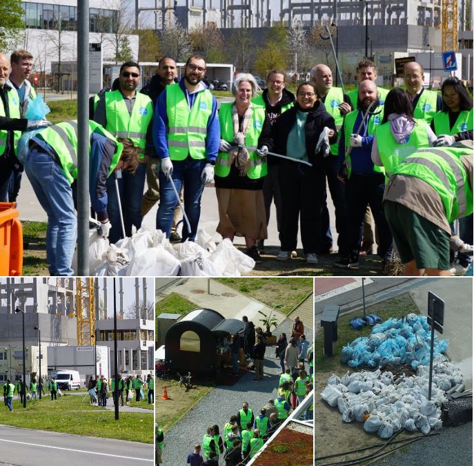 We just had a successful Cleanup Day at Tech Lane Ghent Science Park! Over 400 participants from 18 companies joined forces to raise awareness about the importance of taking care of our planet. Let's continue to work together towards a cleaner and more sustainable future! 🌱