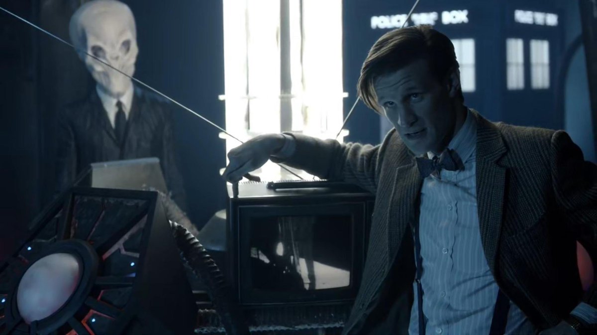 Declanisdoingok's tweet photo. I’m not a huge fan of Eleven’s TV era, I think it’s alright, but I’ll be damned if the Series 6 opener isn’t one of the most exciting and entertaining stories #DoctorWho has put on the screen! https://t.co/gBsOTXrDyD