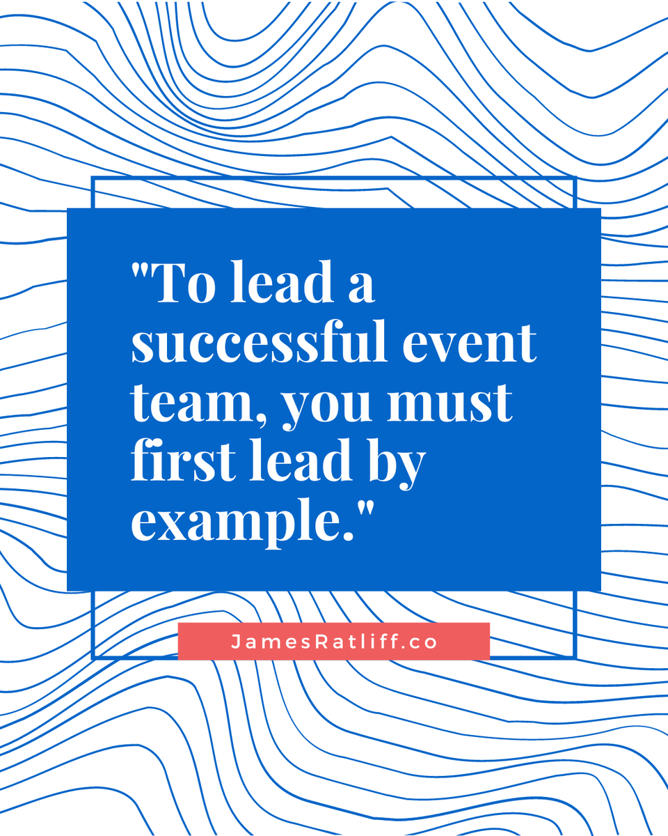 iamtracieljames's tweet photo. There should be nothing you ask someone on your team to do that you aren't willing to do yourself. Set the example for how you want your team to function and they will follow you. 
#motivate #inspire #success #eventcurator #eventplanner #leadership https://t.co/24Ix1ueC7H