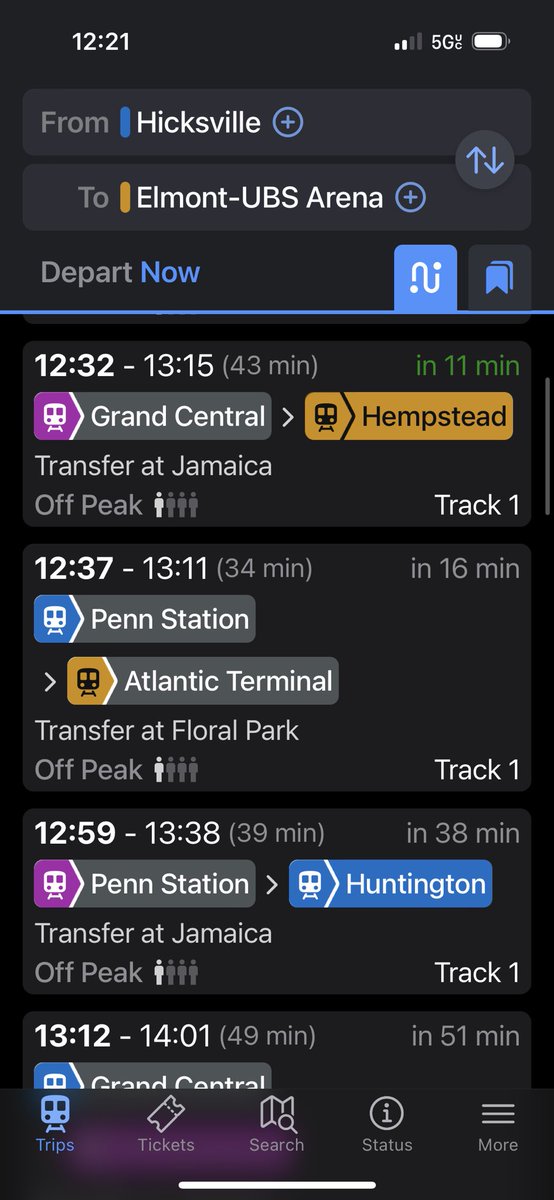 krysmrose's tweet photo. @LIRR @UBSArena There is no excuse for these trains to be skipping Elmont Station during a @NYIslanders playoff game. None. https://t.co/CK2z0yiFLF