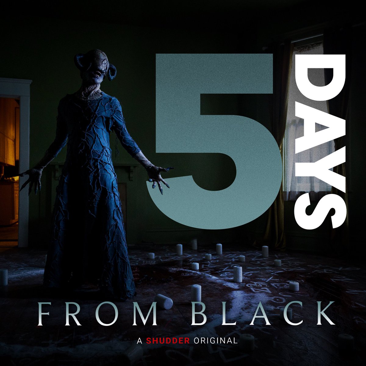 Darkness is coming home.
5 DAYS until FROM BLACK premieres on <a href="/Shudder/">Shudder</a>, April 28th! 

Directed by Thomas Marchese
Starring <a href="/TheRealAnnaCamp/">Anna Camp</a> <a href="/IAmJohnAles/">John Ales AF™️</a> <a href="/LafleurJennifer/">Jennifer Lafleur</a> 

Executive Produced by James Norrie, Bob Portal and Nina Kolokouri for <a href="/film_amp/">AMP International 🎥</a>