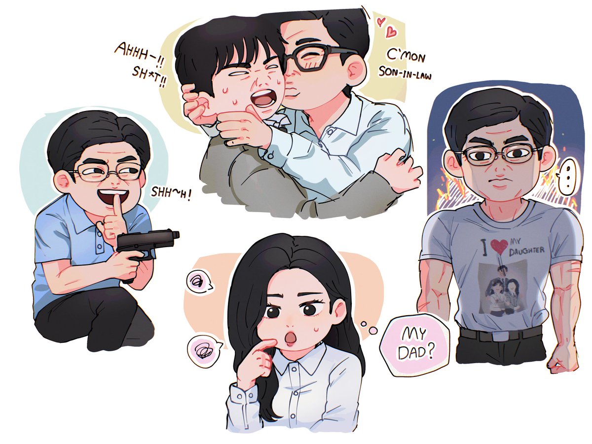 MaiiKun's tweet photo. 『 MY DAD...? 』
ดูจากลายเส้นก็ตรัสรู้​ได้เลยว่าวาดคนละวันเวลา🤣 https://t.co/hoOVHHyPGy