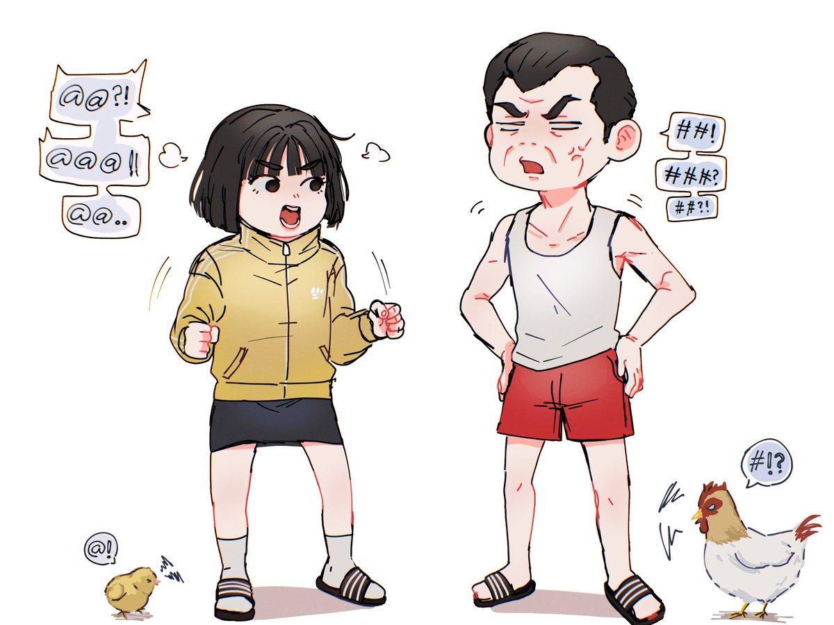 MaiiKun's tweet photo. 『 MY DAD...? 』
ดูจากลายเส้นก็ตรัสรู้​ได้เลยว่าวาดคนละวันเวลา🤣 https://t.co/hoOVHHyPGy