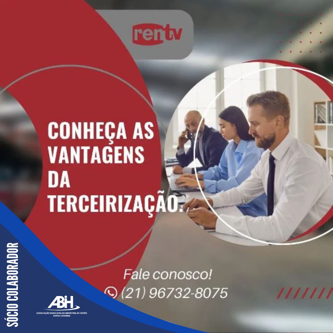 Conheça algumas das vantagens da terceirização!  

🌐rentv.com.br
☎ 21 2541-8787 | 21 96732-8075

#turismo #hotelaria #associativismo #santacatarina #sc #hotéis #pousadas #hostels #informação #hospedagem #hotéissc #abih #abihsc #rentv