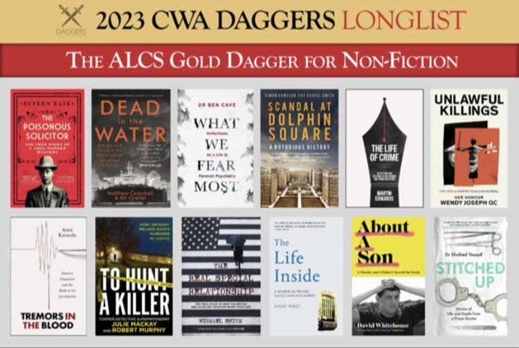 I’m proud to announce my book Stitched Up: Stories of Life and Death from a Prison Doctor has been Long-listed for the prestigious CWA Gold Dagger for Non-Fiction. It’s an honour to share a platform with other writers I respect. @AndyWPhilosophy 
#cwadaggers #crimewriter