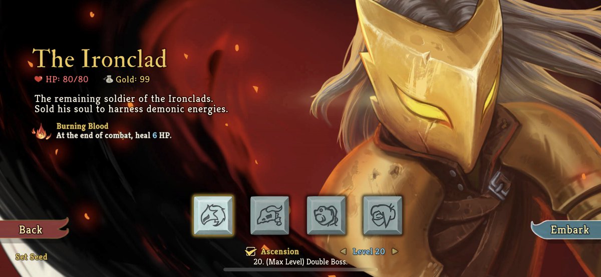 @baalorlord just beat Ascension 20 with ironclad and silent. Are you proud of me dad