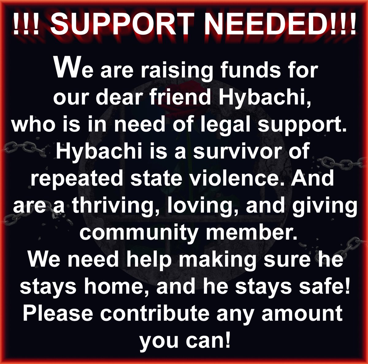 ChiIwoc's tweet photo. Please support &amp; share!! Our dear friend who's now out, was recently violently arrested.  He's now facing charges that will have him removed from his family &amp; friends, &amp; locked in prison in another state.  He's a great community member &amp; a much needed force on the ground in Chi!! https://t.co/6UGiMzg6OU