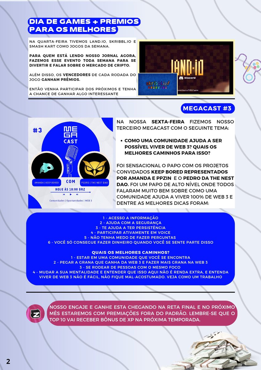 GM Fam!! 📣

MEGAzine é nosso jornal semanal, onde passamos atualizações do que rolou em nossa semana no MEGA.   

Venha conhecer mais um pouco sobre o MEGA em nosso discord e fazer conexões excelente na web 3

Entre: discord.gg/megadao
