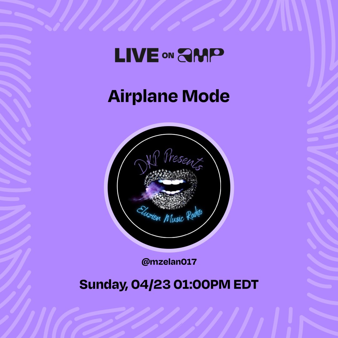 mzelan017's tweet photo. Airplane Mode, is going live on Amp right now. Tune in! ⁦@onamp⁩
https://t.co/0ELkbIJPr7 https://t.co/oosPg93i1G