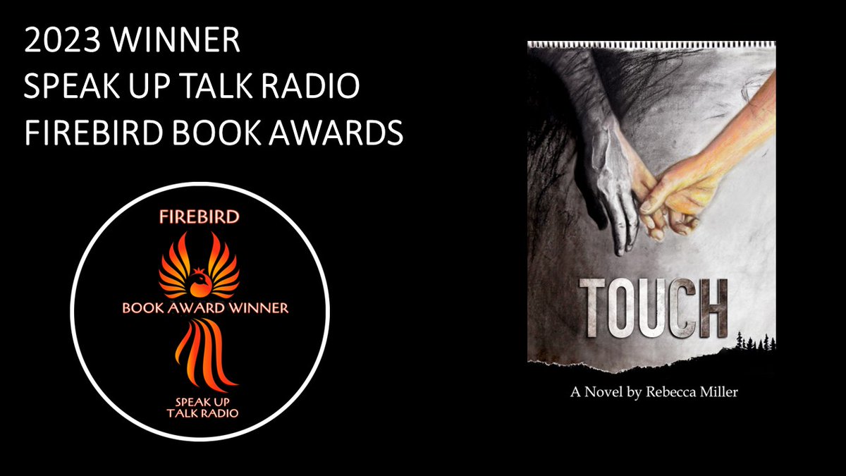 RLynnMiller's tweet photo. Thank you to @speakupradioh for the distinction of first place winner in both the REALISTIC FICTION and TEEN categories.🙌 🤩 It was an honor to have been a part of your mission, and thank you for being a part of mine. 🥰💕#FirebirdBookAward #SpeakUpTalkRadio #Touch #TouchBook https://t.co/WFJxm4juZ6