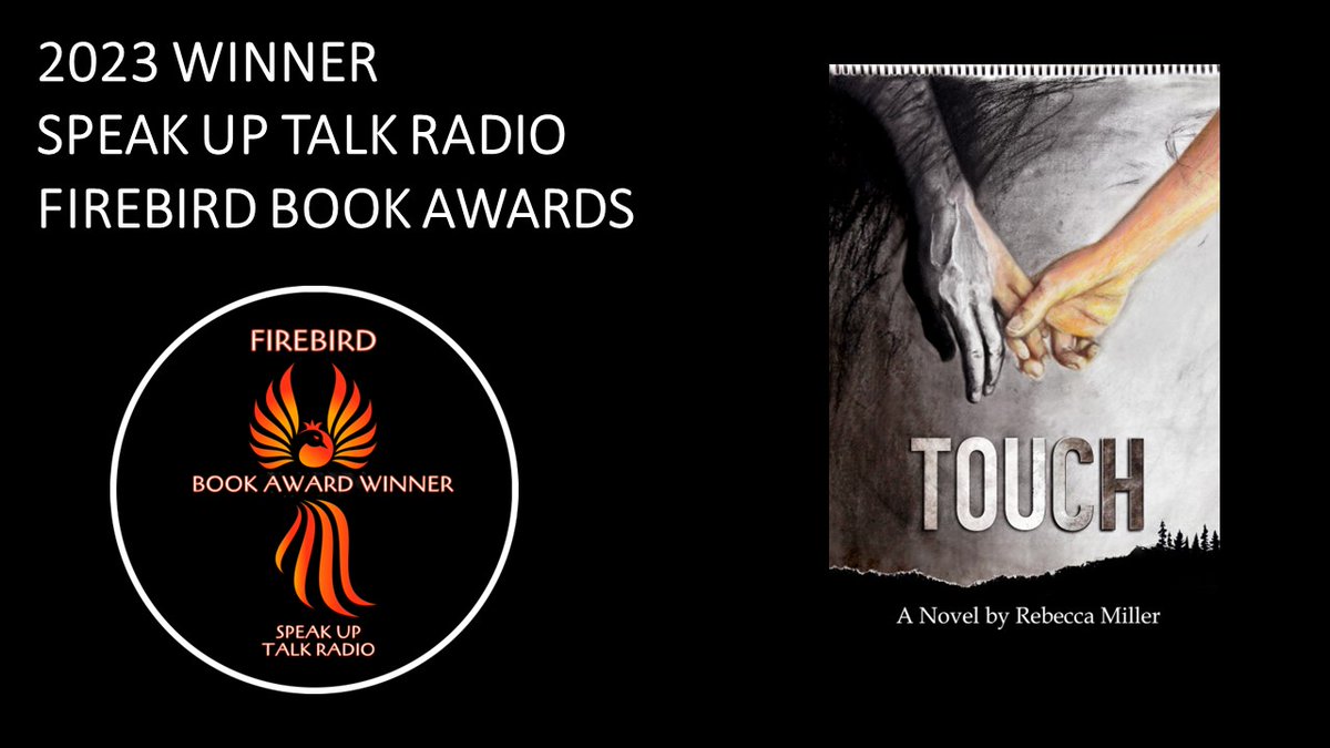 Thank you to @speakupradioh for the distinction of first place winner in both the REALISTIC FICTION and TEEN categories.🙌 🤩 It was an honor to have been a part of your mission, and thank you for being a part of mine. 🥰💕#FirebirdBookAward #SpeakUpTalkRadio #Touch #TouchBook