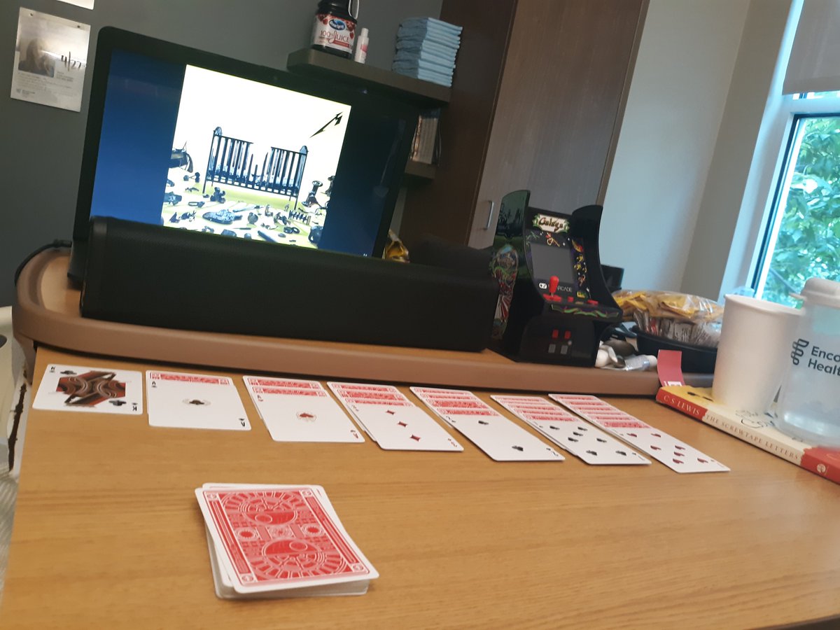 godofalltexas's tweet photo. The last song on #72Seasons is kinda meh butt overall I'm impressed. Just too mid paced. It's basically #blacksabbath #solitaire #starwarsdeck https://t.co/0FvRZMnKEy