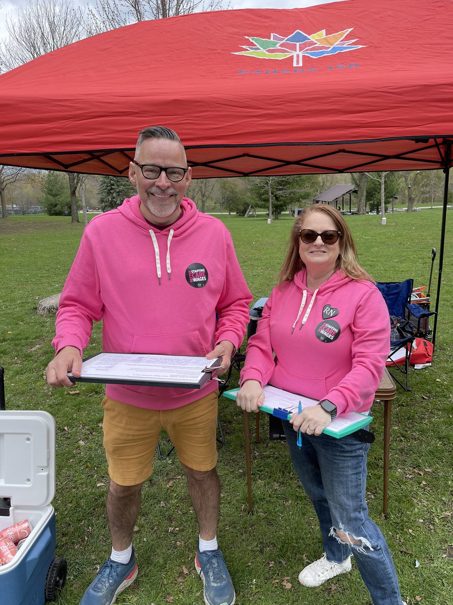 Community Day of Action in Thompson Memorial Park @ontarionurses #SupportNurses