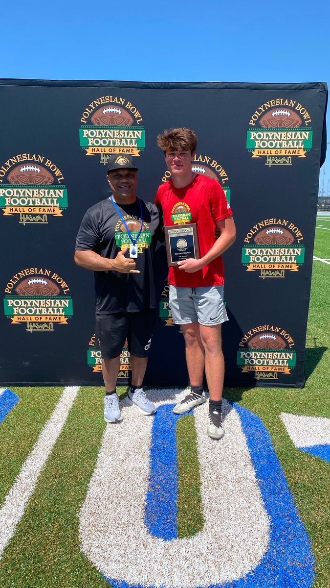 RomanGagliano's tweet photo. Had a blast competition at the @polynesiabowl this weekend. thankful for taking home a top performer award!!! Grateful for all the coaches and staff involved!!! @ Coach Galu Tagovailoa @TrentSeaborn @jessesapolu @MaaTanuvasa ❤️🤙🏽 https://t.co/62hOuuHJ4Y