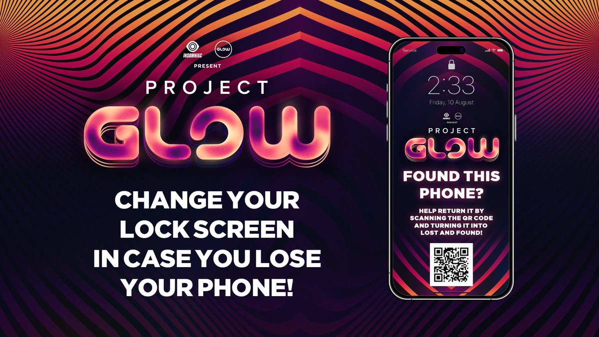 projectglowfest's tweet photo. Hey #GLOWFam! Protect your items and pre-register your phone with our Lost &amp; Found. You will receive a screensaver that allows us to contact you as soon as we receive your item! 📲 Head to https://t.co/jINbLUTcKj to register your phone now. https://t.co/WVS9IgB7o3