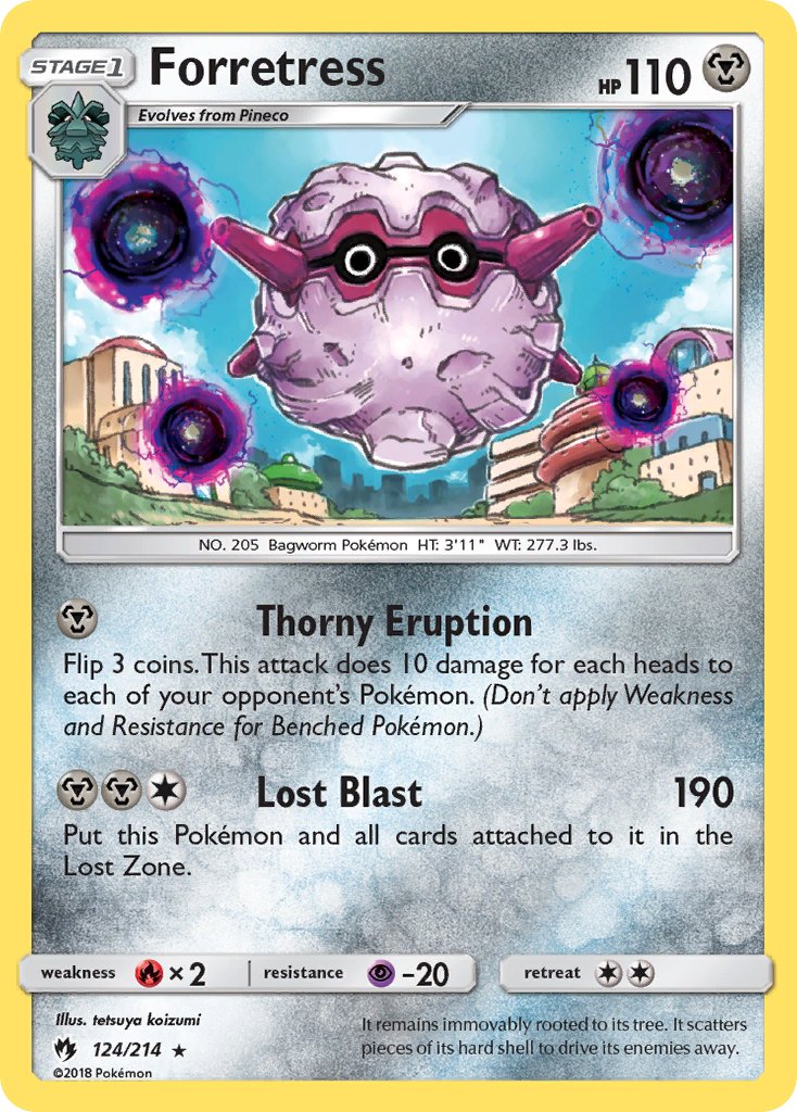 pokecardbot's tweet photo. Forretress

124/214 — Lost Thunder
Market price: $0.33 https://t.co/zEwjQlGl2a