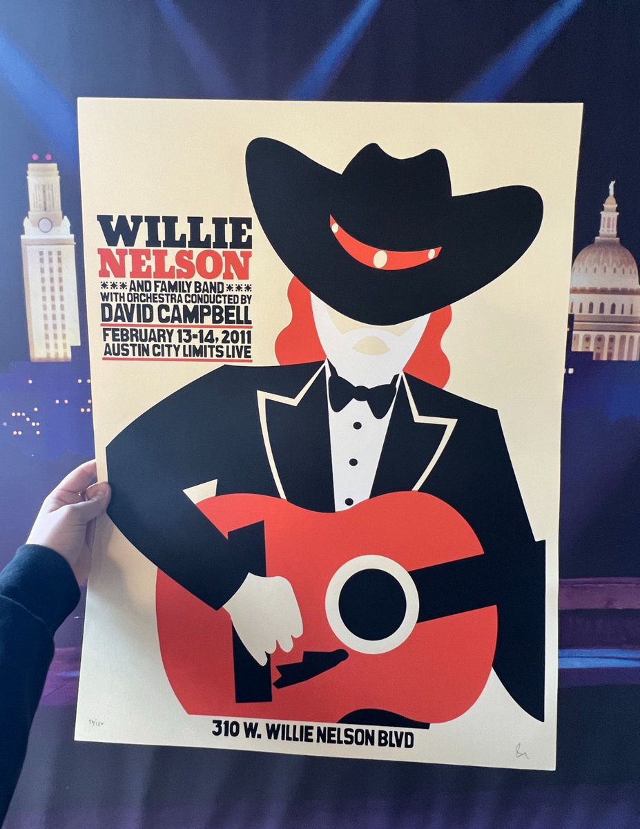 🤠 Day 4 of Willie's 9-Day Giveaway 🤠

In honor of Willie Nelson's upcoming 90th birthday, we're doing one giveaway for each amazing decade of Willie Nelson. Day 4: 2011 Willie Nelson &amp; Family Show Poster.

Head over to our Instagram Page (<a href="/acllive/">ACL Live</a>) for a chance to win! 🤠