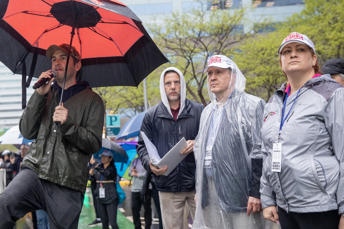 Despite the wet forecast, the inaugural Jersey City Marathon was held this morning. Runners took off from Newport, through the waterfront &amp; downtown, onto Bergen Lafayette, Greenville &amp; Liberty State Park. Thanks to all who made it possible!