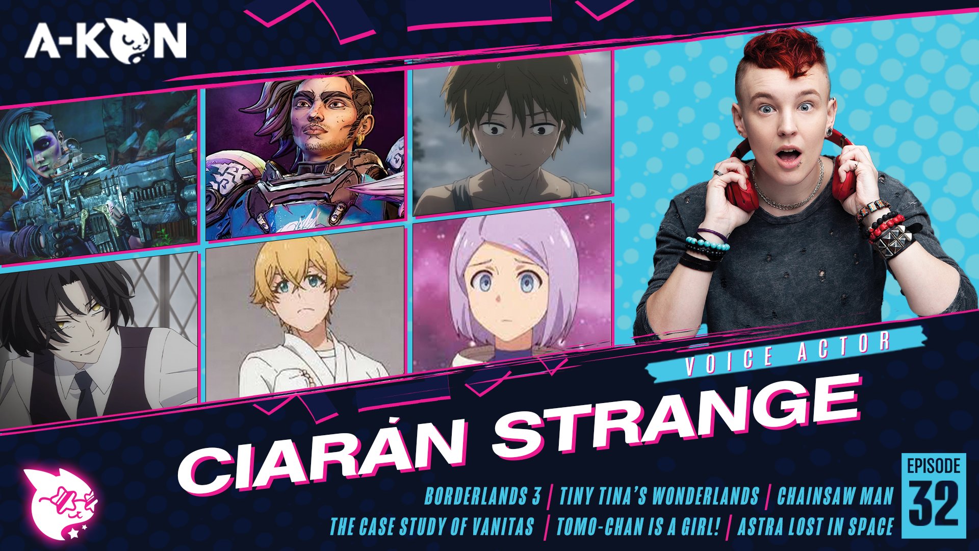 A-Kon: Anime Unchained on X: We're thrilled to have @CiaranStrange back  once again to A-Kon 32! No doubt you know his voice from roles like Lor  (New Tales from the Borderlands), Kosuke