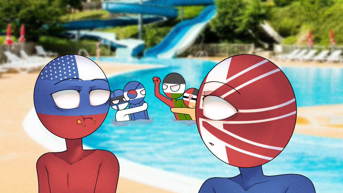 Yemii_TH's tweet photo. มวยทะเล
#CountryHumans https://t.co/rlKkZbKWZB