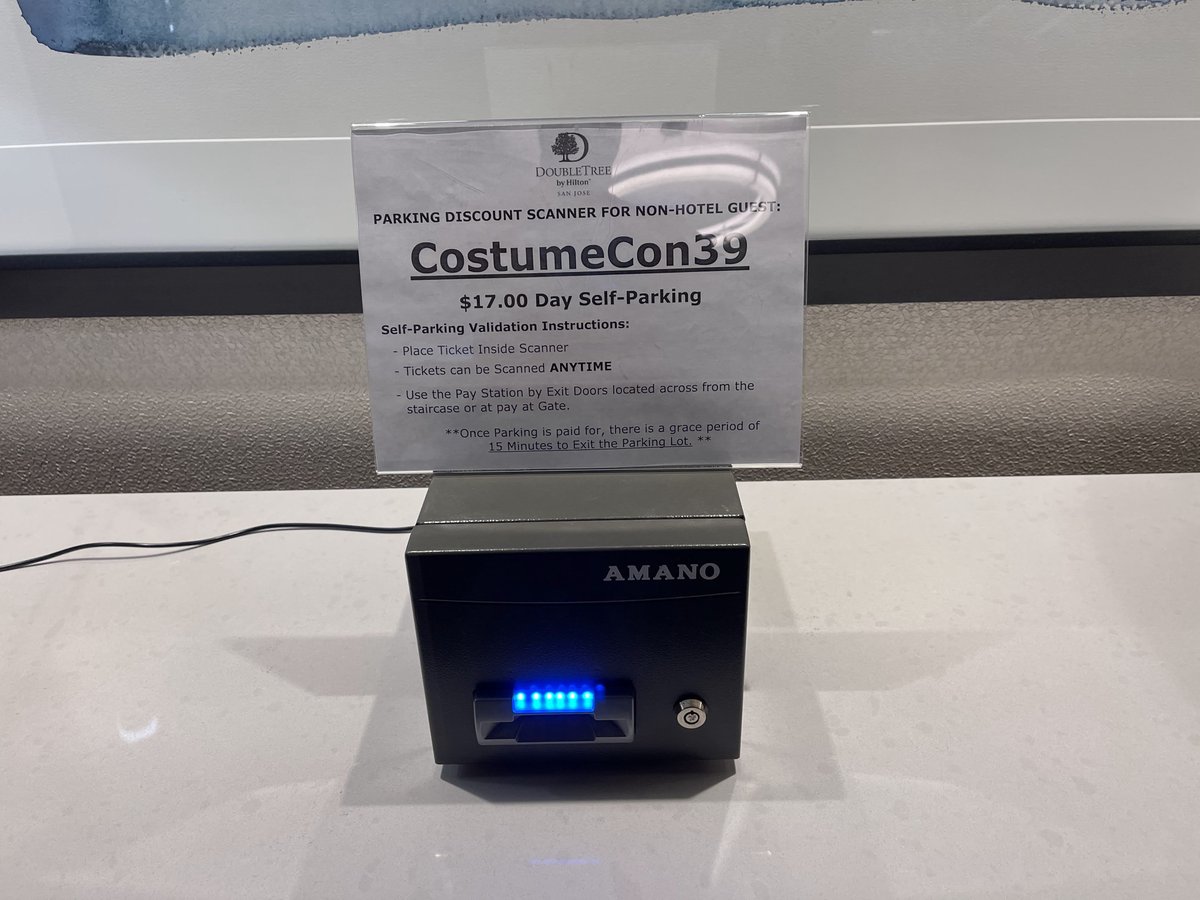 CCon39's tweet photo. Parking Validation can be found in the Bayshore Foyer (near registration) between the restroom doors. https://t.co/B40cswTHc2