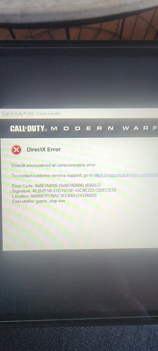 SeanJohn004's tweet photo. @BeenoxCODPC #Directxerror Pass https://t.co/ZizRHaMxQD