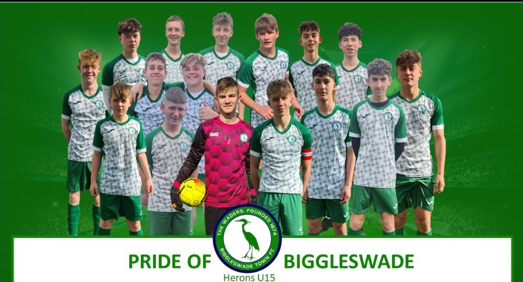 BTownYouthfc's tweet image. A proud day for Biggleswade Town Youth FC U15s Herons today, as they advanced to the final of The Owen Byatt Cup.
It was a closely run semi-final!  Thank you to our opposition and spectators for attending.
Good luck to all the lads in the final! ⚽️💚

#Biggleswade #BTYFC