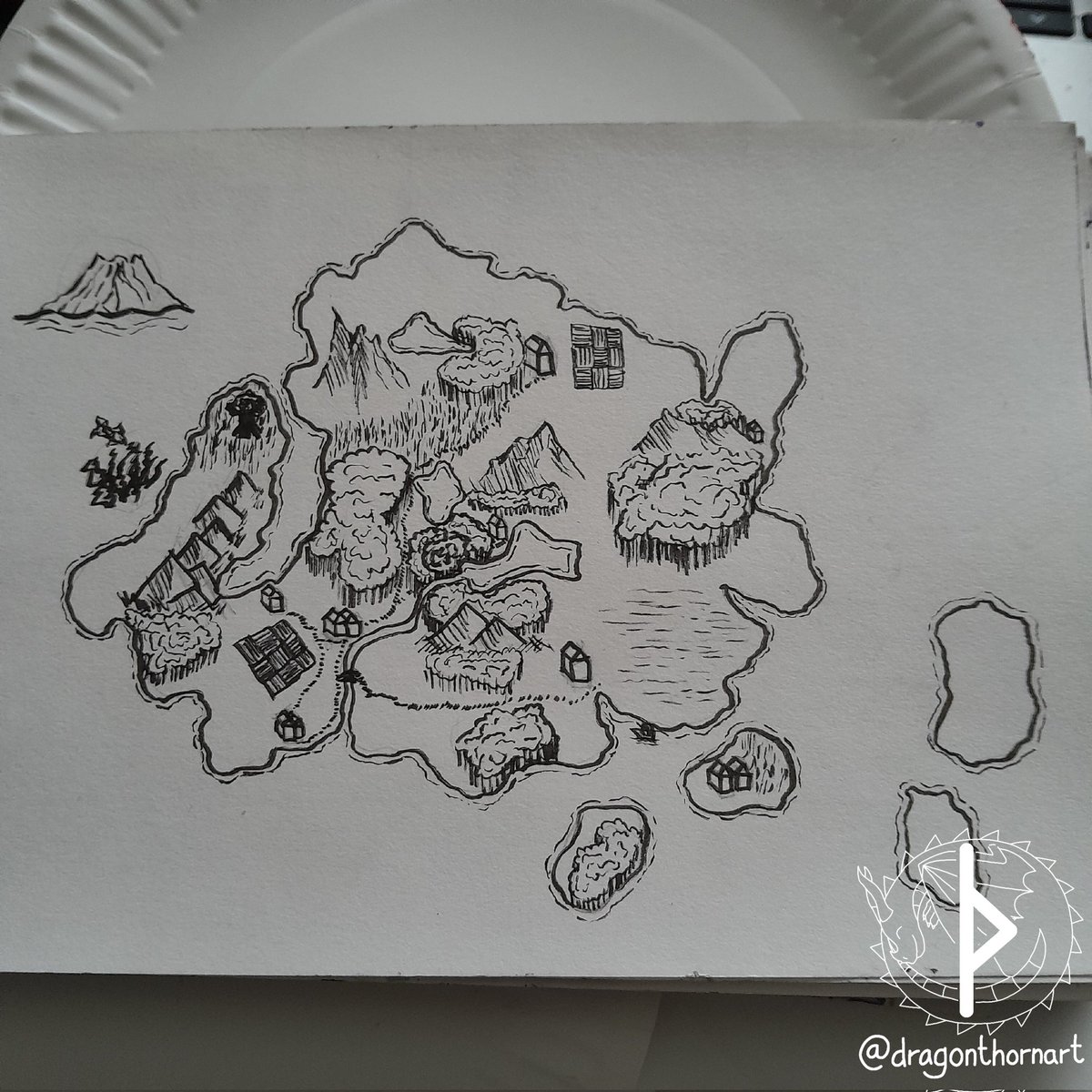 dragonthornart's tweet image. The most successful map drawing I've done!

It's nowhere in particular, just a random place with random features.

#map #mapdrawing #pen #penart #pendrawing #ink #inkart #inkdrawing #cartography #traditionalart