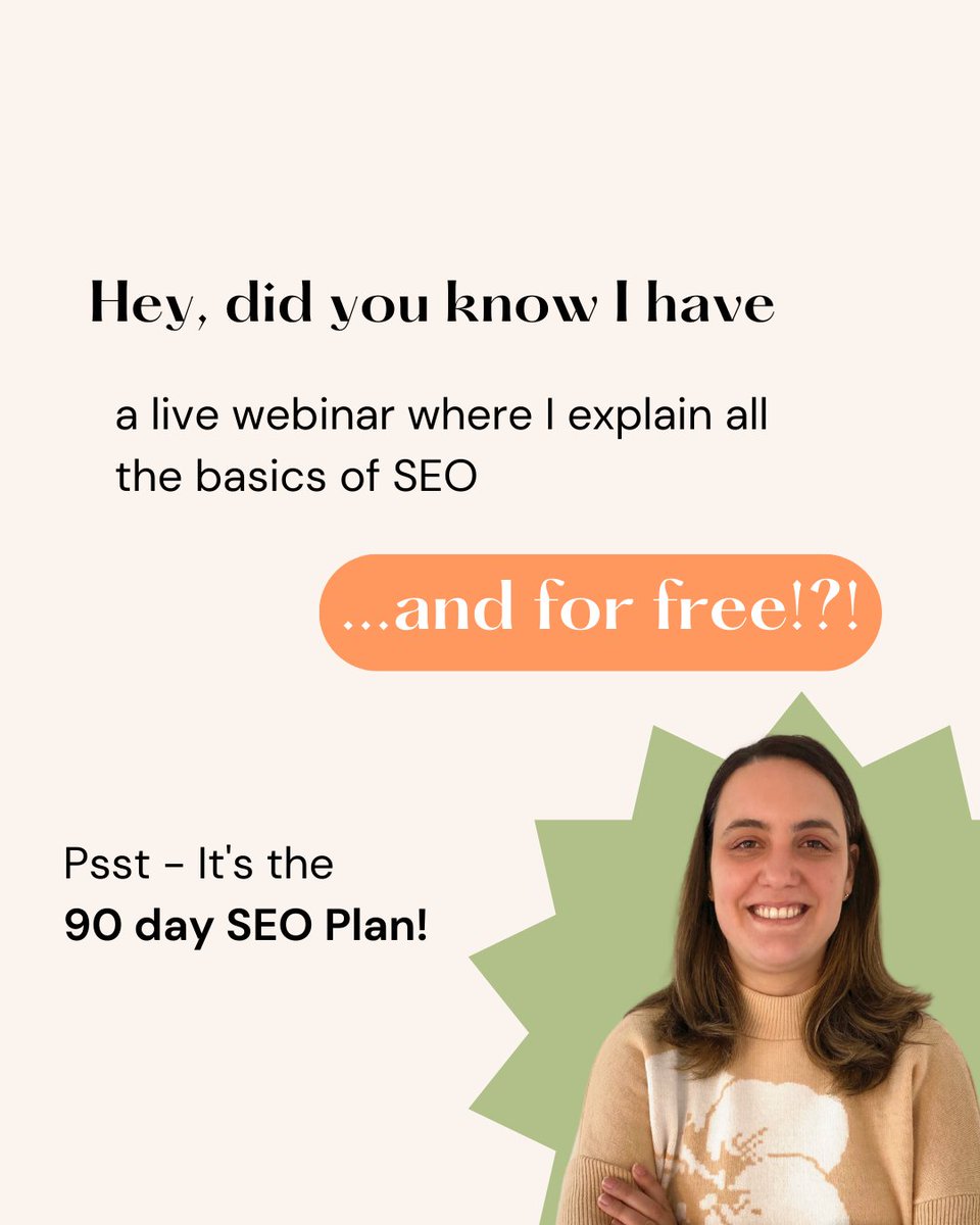 Tired of being lost in the search engine abyss and struggling to attract your dream clients? Want to know the secret to ranking high on Google? 

Don't wait any longer and take your SEO game to the next level!

Join our FREE 4-part live webinar training and discover the essential