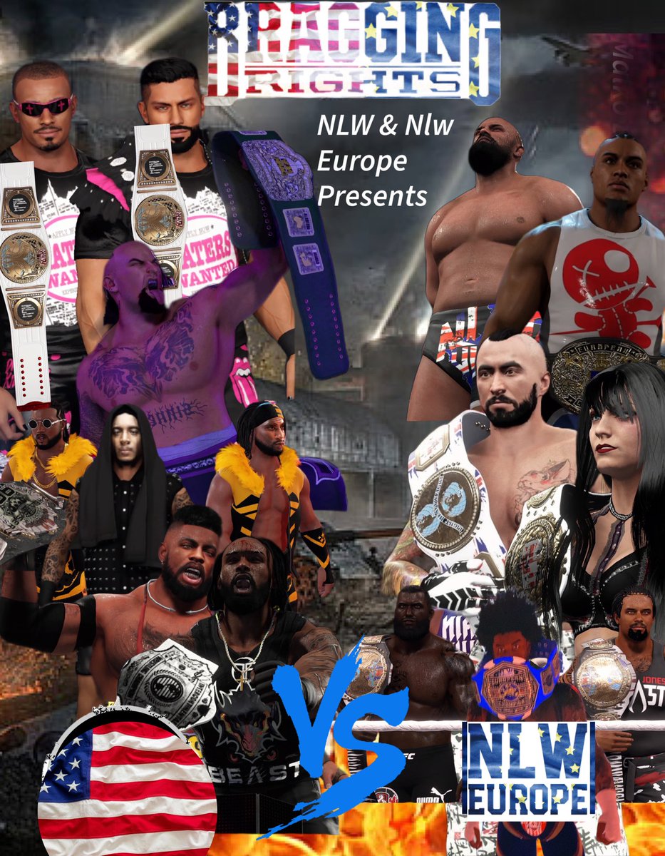 WFNbofdirectors's tweet photo. @NLWUniverse &amp; @NLWEUROPEAN 
Present BRAGGING RIGHTS
NLW Roster vs NLW EUROPE ROSTER 
GO HEAD TO HEAD
For Brand supremacy https://t.co/hoce5roNqK