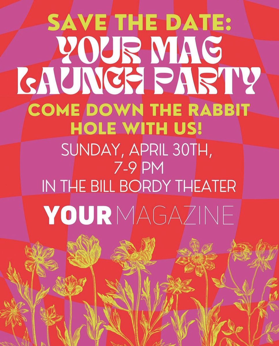 Print Issue Cover Reveal! Be sure to come to our launch party on April 30th to get your issue. 🖤