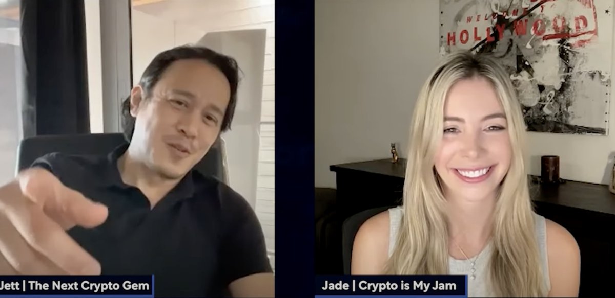 cryptoismyjam's tweet photo. Last week #BehindthePFP went behind "The Next Crypto Gem" with an alpha-filled interview ๐
Here's what I learned from executive producer Jett Tang (@ultrastarter) about the first ever crypto show coming to a TV near you this summer!
๐งต๐ https://t.co/QTLH7kUKBK