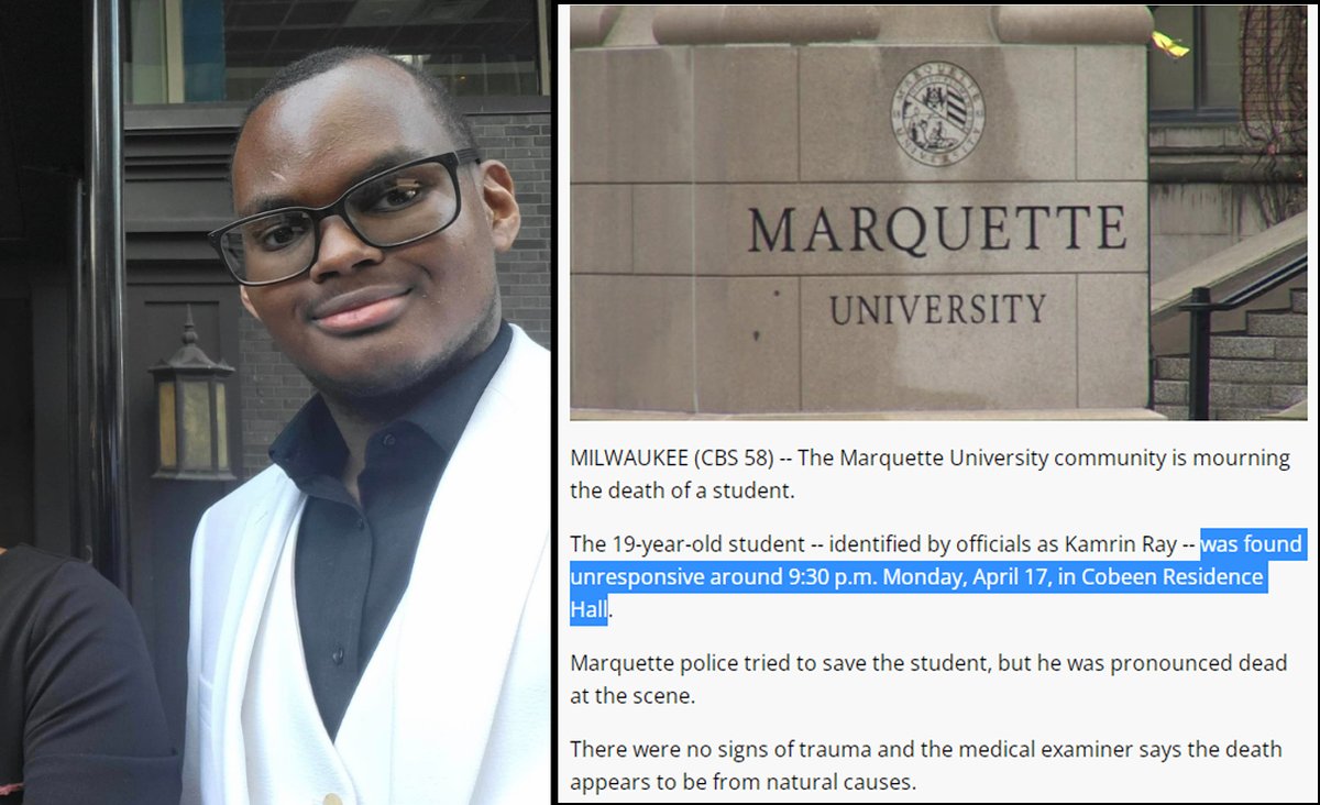 William Makis MD on Twitter "Milwaukee, WI 19 year old Marquette