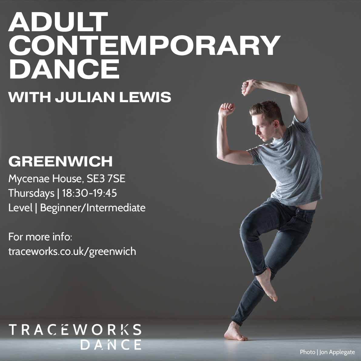 📣NEW CLASS ALERT‼️Adult #ContemporaryDance at @MycenaeHouse is a brand new weekly class in our home borough of #Greenwich - for more info & to enrol, visit traceworks.co.uk/greenwich #danceclass #southeastlondon #blackheath #se3