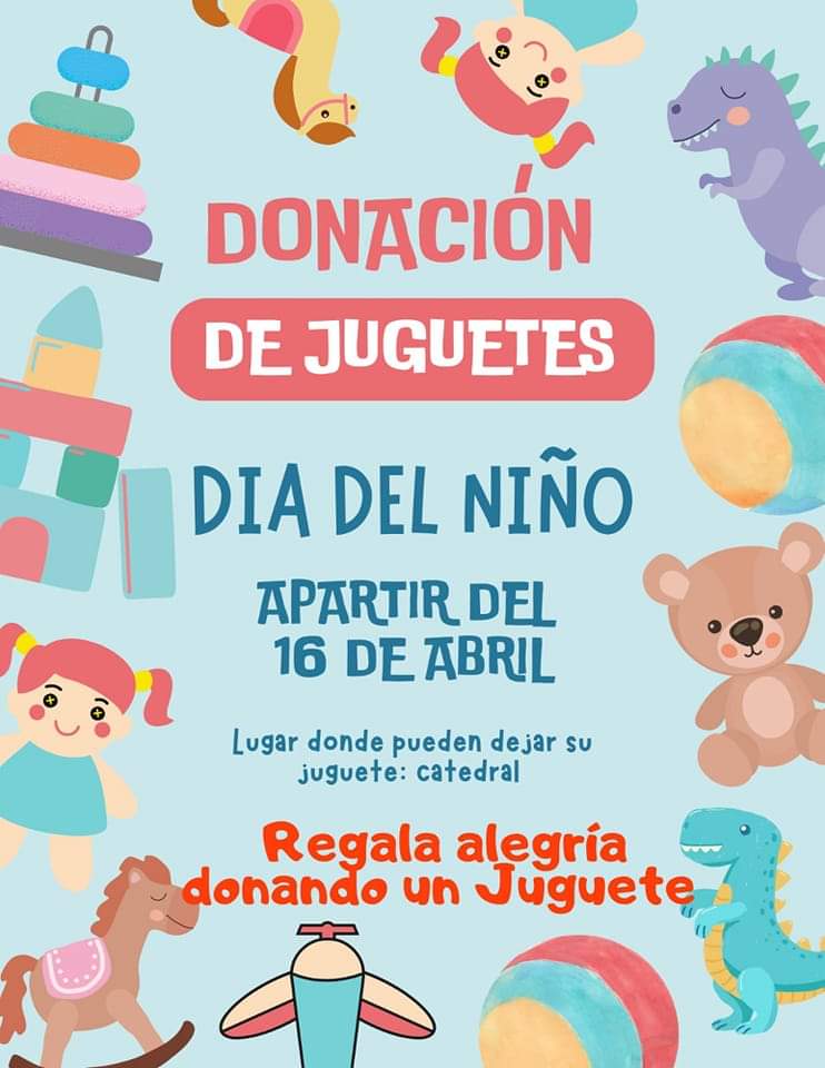 Estaremos recibiendo juguetes 🥰
Demos con amor y de corazón, para hacer feliz a alguien más 💕
Mayores informes a los números:
2871510449
2871522020
2871072097 

#Tuxtepec #Juguetes #Catedral