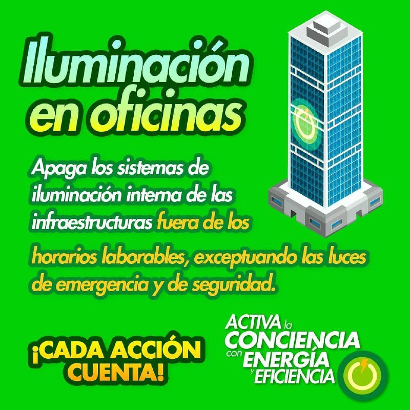 ¡𝐄𝐒 𝐂𝐎𝐍𝐓𝐈𝐆𝐎!⚡️
 
Únete a la campaña "Activa la Conciencia con Energía y Eficiencia".
Es necesario que nos eduquemos sobre el uso racional de los recursos energéticos.
#ALBAUniónDeportiva