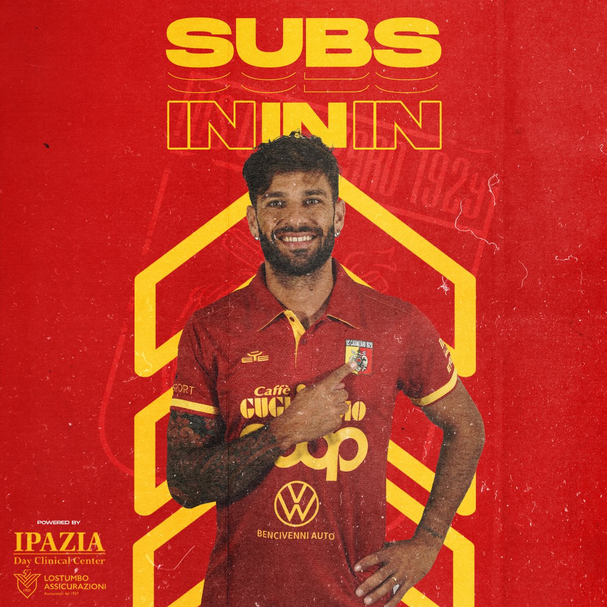 USCatanzaro1929's tweet photo. ⏱ 77’ | CAMBIO 🔄

Cambio per noi.
 
⬆️ Bombagi
⬇️ Pontisso

#POTCAT |  🦁 3-2 🦅 https://t.co/T4nimVEyz4