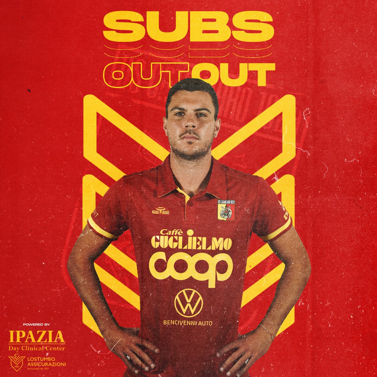 USCatanzaro1929's tweet photo. ⏱ 77’ | CAMBIO 🔄

Cambio per noi.
 
⬆️ Bombagi
⬇️ Pontisso

#POTCAT |  🦁 3-2 🦅 https://t.co/T4nimVEyz4
