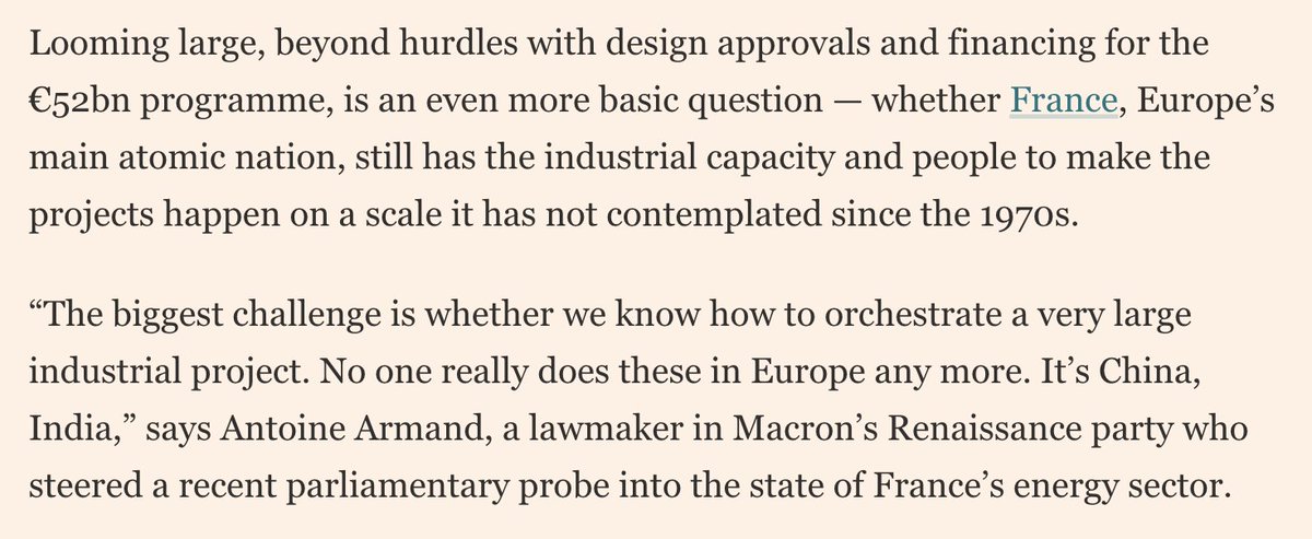 patrickc's tweet photo. "The biggest challenge is whether we know how to orchestrate a very large industrial project. No one really does these in Europe any more."

https://t.co/DPvGoBOCPW https://t.co/30E7yKktRm