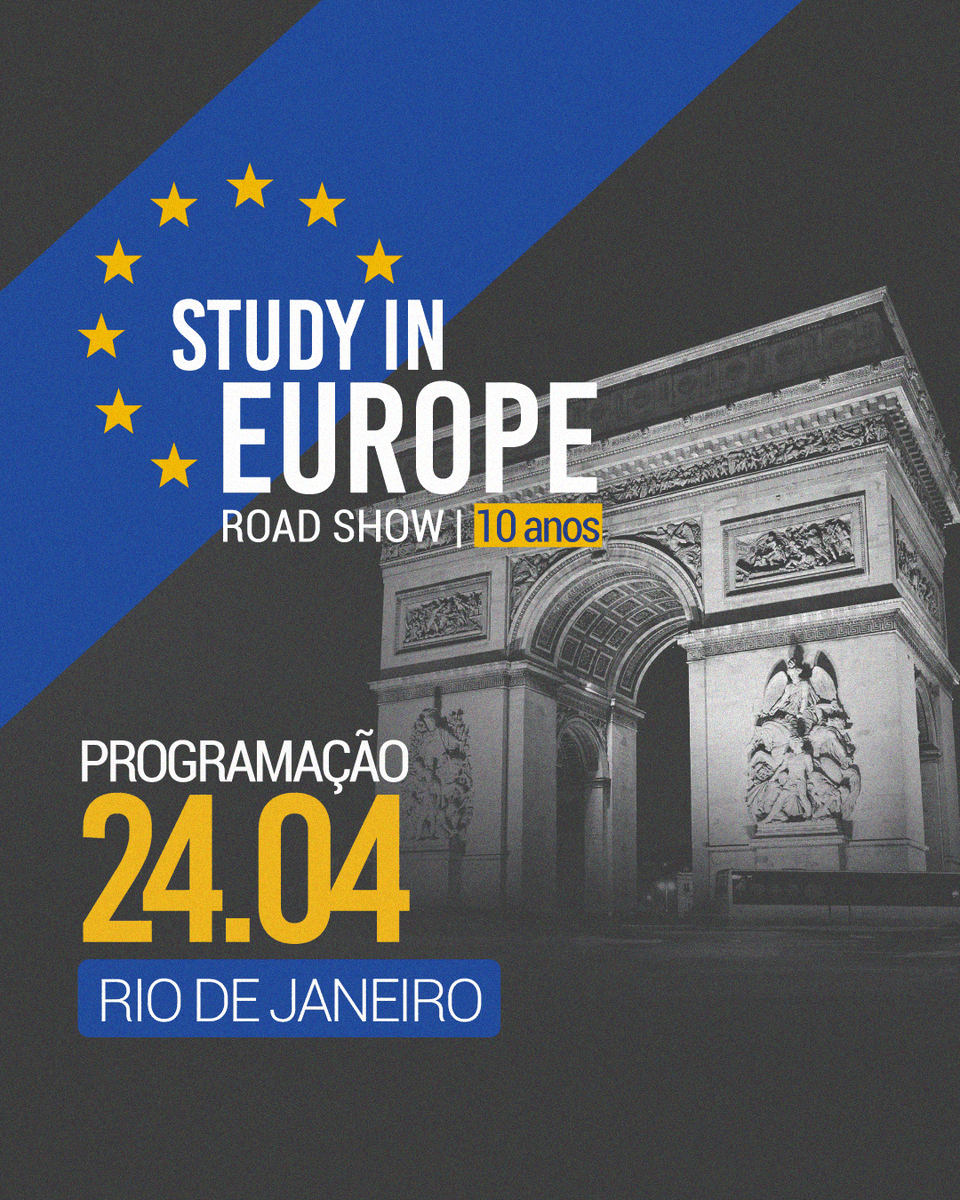 EuraxessBrasil's tweet photo. Amanhã, 24 de abril, tem Study in Europe Roadshow na @UERJ_oficial!

A @EuraxessBrasil apresentará as oportunidades de financiamento na Europa, acompanhada da @campusfrancebr DAAD Brasil @swissnexBrazil @EmbEspBrasil @SAR_Sweden @faperj 

Saiba mais: 
https://t.co/DMzoCEWscP https://t.co/loQnQJExzH