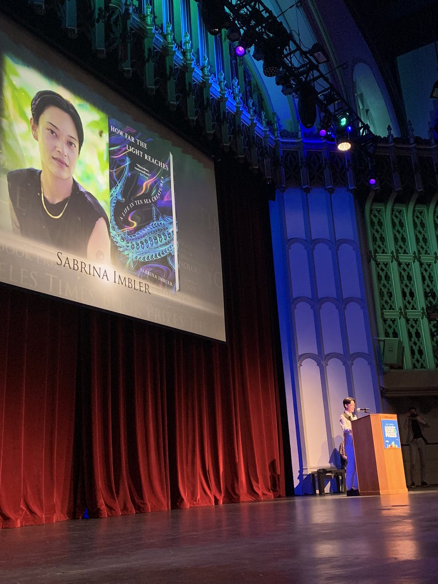 gobsmacked to have won the LA Times book prize in science and technology at @latimesfob 🥲