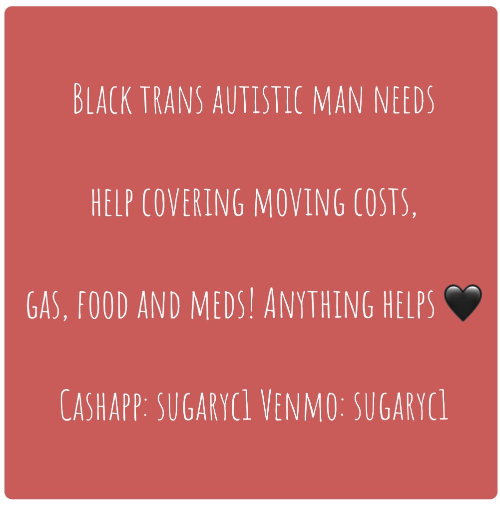 Corbynalexx's tweet photo. Anything is appreciated ❤️ C@$h@app: $sugaryc1 V3nm0: sugaryc1 #MutualAid #MutualAidRequest #blackTRANSlivesmatter #lgbtq #donations #urgent #blacktranscrowdfund #transman https://t.co/YqQmQNlbeB