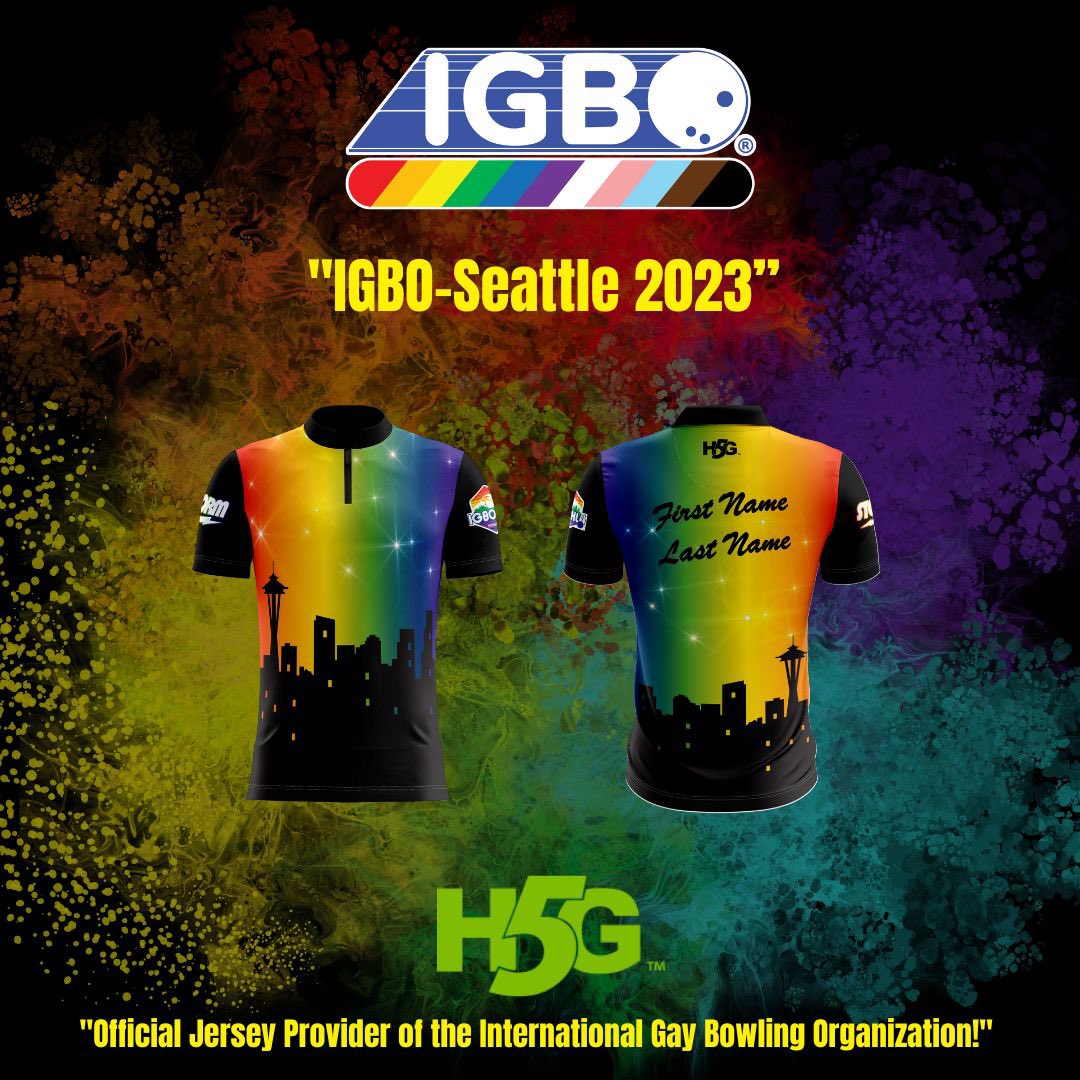 “IGBO-Seattle 2023 signature #H5G design! ✨If you order on or before May 5th, you will have it in hand in time for the annual event. ✨ <a href="/IGBOBowling/">Int'l Gay Bowling</a> h5gbrands.com/bowling/event-… #H5GBowling