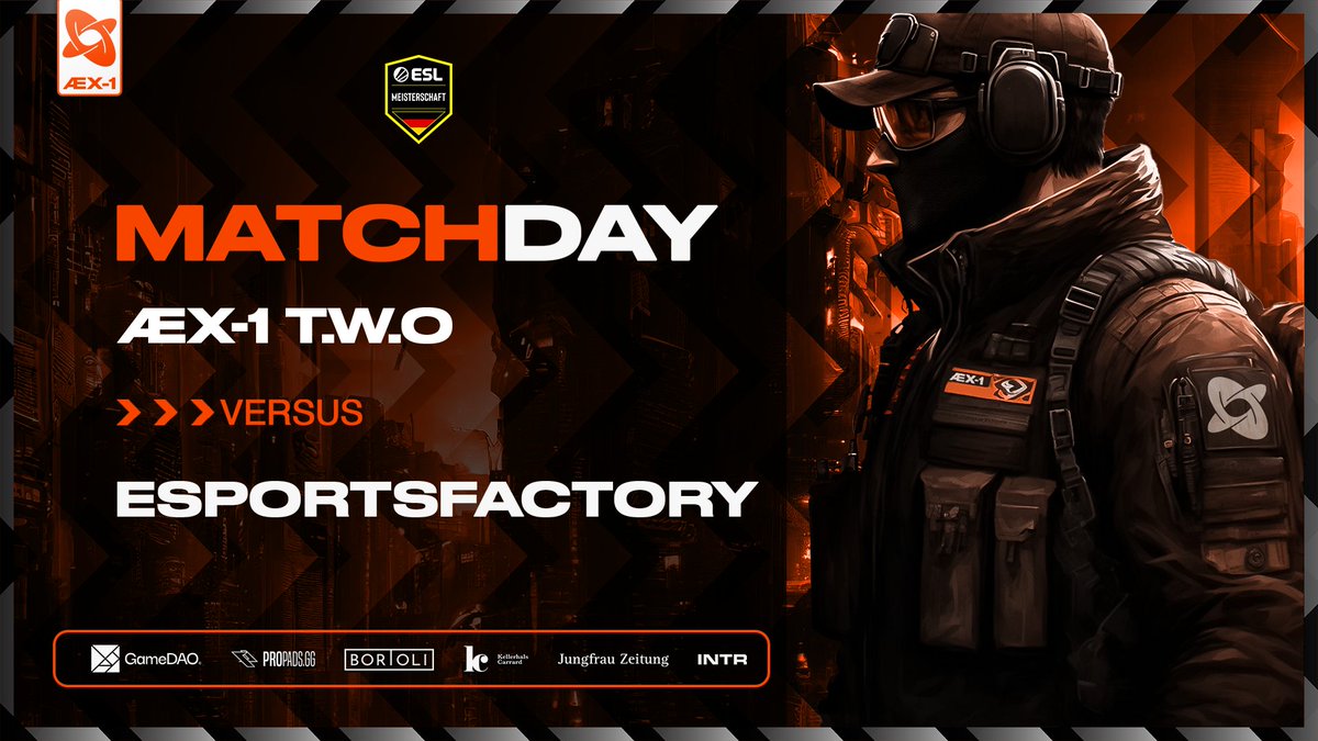 Let's show everyone what we're capable of and secure our spot in the league. We've got this!💪

🏆<a href="/99DAMAGEde/">99Damage</a> ESL Meisterschaft - Div 3.3  🆚<a href="/EsportFactoryDE/">Esport Factory</a>  
🕘21:00 CEST
📺twitch.tv/EsportFactoryDE

#AEXEED  #ESLM #AEXEED