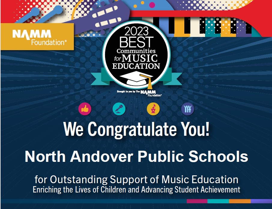 nams_band's tweet image. Congrats North Andover Public Schools!
@NASupt @namamusic