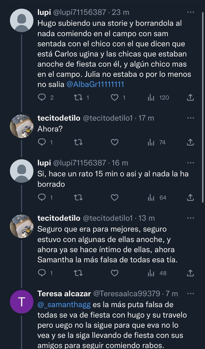 Julianamedosa's tweet photo. @anaxsam @_samanthagg @ChicaSobresalto Y esto no lo comenta que su ídolo anda con un drogadita @Luciaselles16  y si quieren las pruebas se las facilitó Carlo uguina @Vicky07857404  basta ya de tanta mentira samantha https://t.co/ryZsXU4yFk