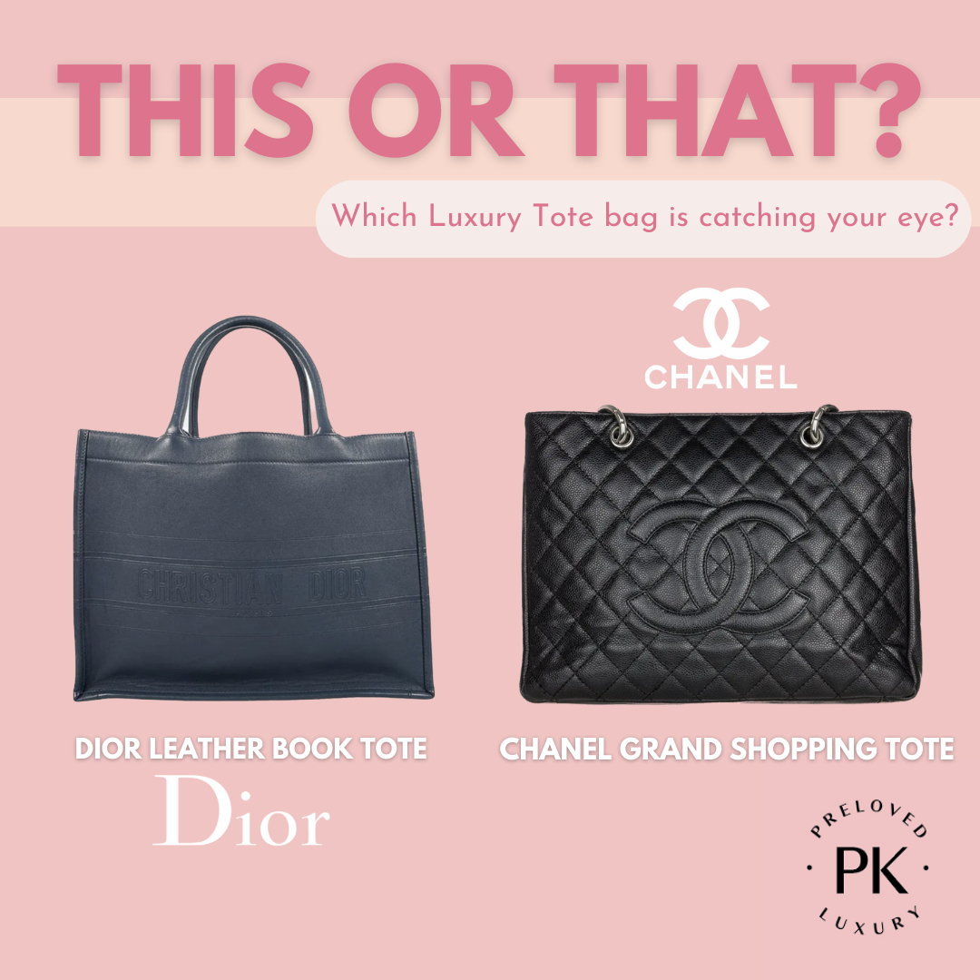 Papillonkia's tweet photo. THIS or THAT?💥 Dior or Chanel Tote bags... Comment below which one you'd rather add to your luxury collection👇

https://t.co/pIllLvvZBt

#Papillonkia  #CircularEconomy #PrRequest https://t.co/xKHKSCgFvV