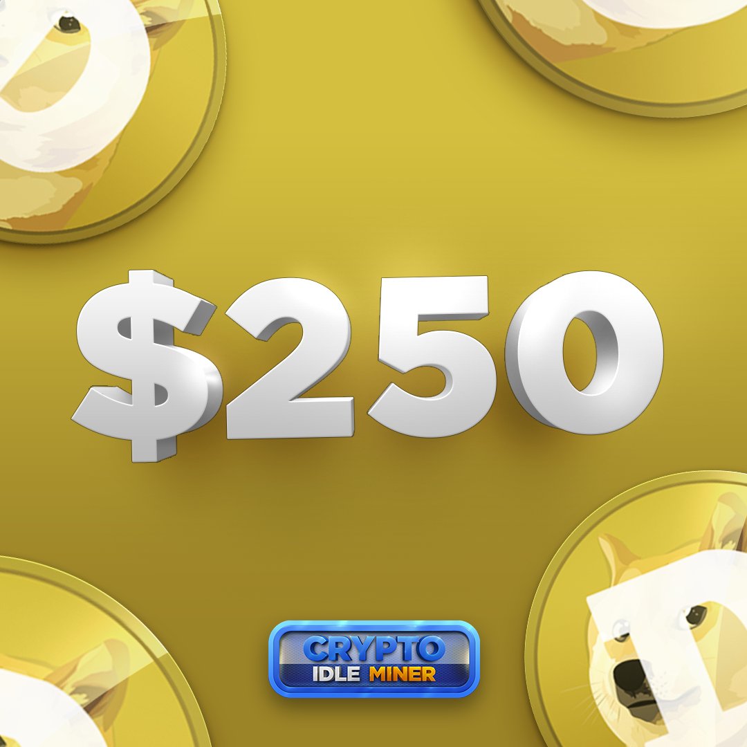 CryptoIdleMiner's tweet photo. 🧵1/2
💰 #Crypto Event with rewards! 💰

Welcome to #Dogecoin Event! 🐕
Don’t miss this opportunity - $250 prize pool in $DOGE! 💰💰💸

🐶 PROMO CODE: DOGE23 🐶

#PlaytoEarn